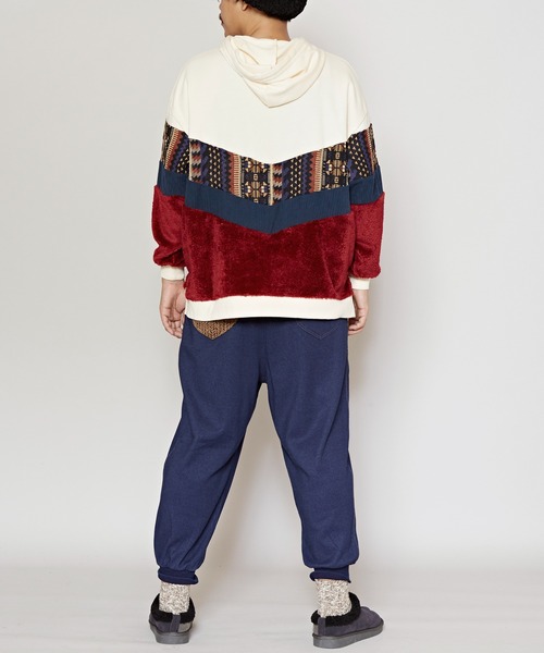 チャイハネ(チャイハネ)の「【チャイハネ】デニムカットソーMEN'Sサルエルパンツ(デニムパンツ・メンズ・ブルー/ブラック・FREE)」の8枚目の写真