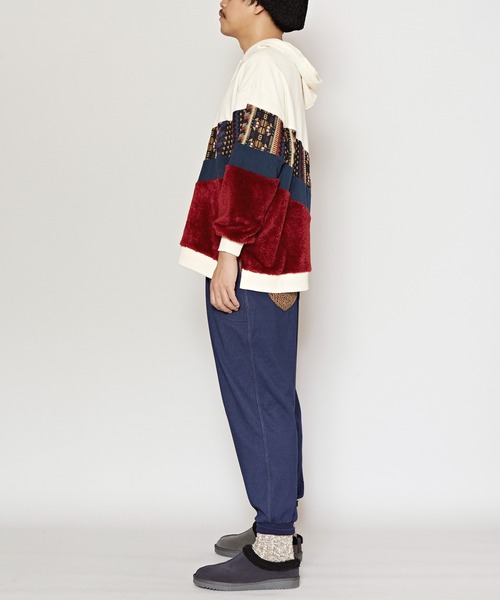 チャイハネ(チャイハネ)の「【チャイハネ】デニムカットソーMEN'Sサルエルパンツ(デニムパンツ・メンズ・ブルー/ブラック・FREE)」の6枚目の写真