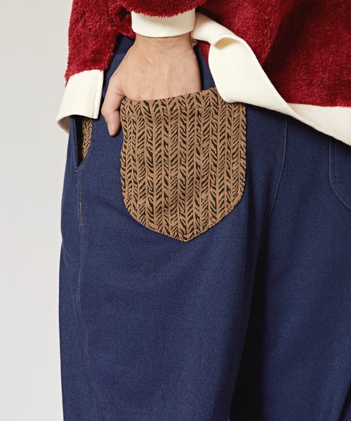 チャイハネ(チャイハネ)の「【チャイハネ】デニムカットソーMEN'Sサルエルパンツ(デニムパンツ・メンズ・ブルー/ブラック・FREE)」の9枚目の写真