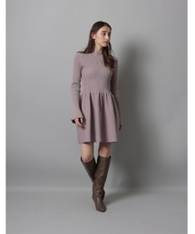 Rirandture（リランドチュール）の「リブ切替ミニニットワンピース