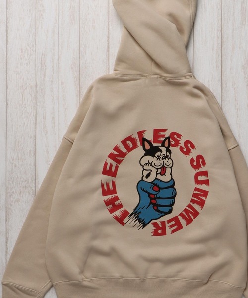 The Endless Summer（エンドレスサマー）の「【WEB / FLAG SHOP限定】「TES TAKE IT EASY」 BIG SWEAT PARKA /オーバーサイズ・ビッグシルエット・パーカー（パーカー・メンズ・B/A/D/E/F/C・FREE）」の5枚目の写真