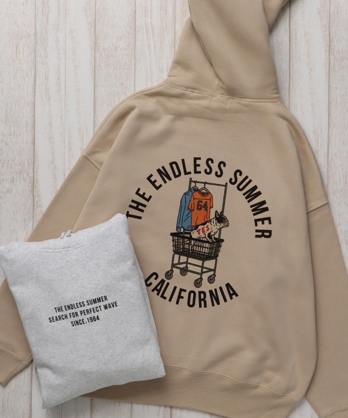 The Endless Summer（エンドレスサマー）の「【WEB / FLAG SHOP限定】「TES TAKE IT EASY」 BIG SWEAT PARKA /オーバーサイズ・ビッグシルエット・パーカー（パーカー・メンズ・B/A/D/E/F/C・FREE）」の7枚目の写真