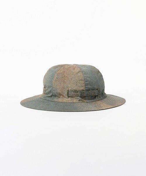 BEAMS PLUS(ビームスプラス)の「BEAMS PLUS / ナイロン カモフラージュ プリント リバーシブル サンハット(ハット・メンズ・ベージュ/オリーブ・ONE SIZE)」の7枚目の写真