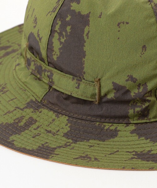 BEAMS PLUS(ビームスプラス)の「BEAMS PLUS / ナイロン カモフラージュ プリント リバーシブル サンハット(ハット・メンズ・ベージュ/オリーブ・ONE SIZE)」の12枚目の写真