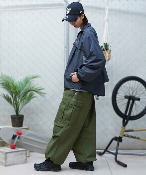adidas(アディダス)の「adidas/アディダス ウーブンジャケット 薄手 ジップアップ JSY16(ナイロンジャケット・レディース・グレー系その他/ダークグレー/ベージュ・M/L/XL)」の19枚目の写真