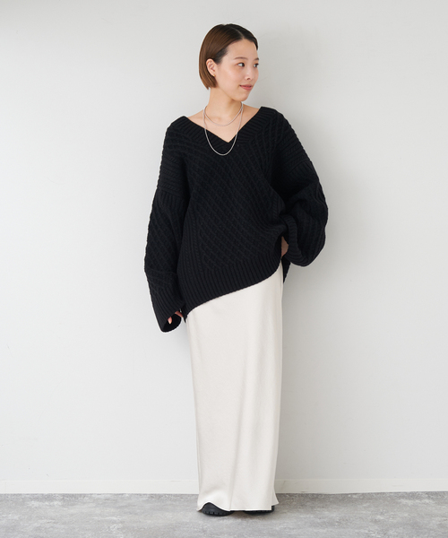 Plage - 【2023AW】Plage アランV プルオーバー ニット plage（プラージュ）の「《追加》アランV プルオーバー（ニット