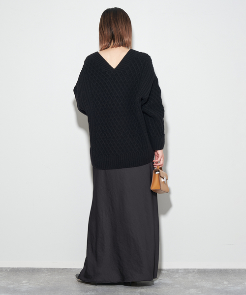 セール】《追加》アランV プルオーバー（ニット/セーター）｜Plage