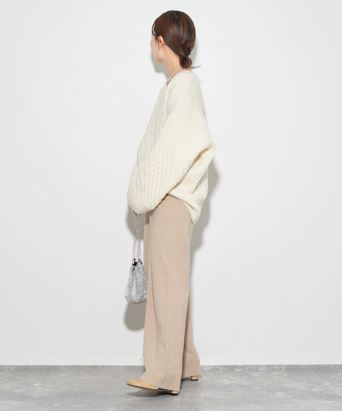 セール】《追加》アランV プルオーバー（ニット/セーター）｜Plage