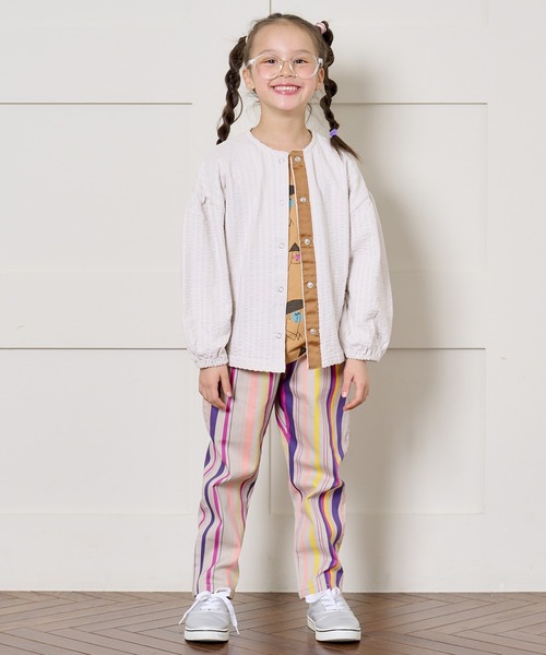 BIG FIELD（ビッグフィールド）の「シェフパンツ（80～150cm）（その他パンツ・キッズ・ブルー/チェック/ブルー系その他/ブラウン系その他/ベージュ系その他/ミント/オレンジ/パープル/ブラウン/ライトブルー/オフホワイト/ブラック・90/100/110/120/80/130/95/140/150）」の19枚目の写真