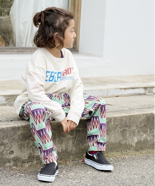 BIG FIELD（ビッグフィールド）の「シェフパンツ（80～150cm）（その他パンツ・キッズ・ブルー/チェック/ブルー系その他/ブラウン系その他/ベージュ系その他/ミント/オレンジ/パープル/ブラウン/ライトブルー/オフホワイト/ブラック・90/100/110/120/80/130/95/140/150）」の20枚目の写真