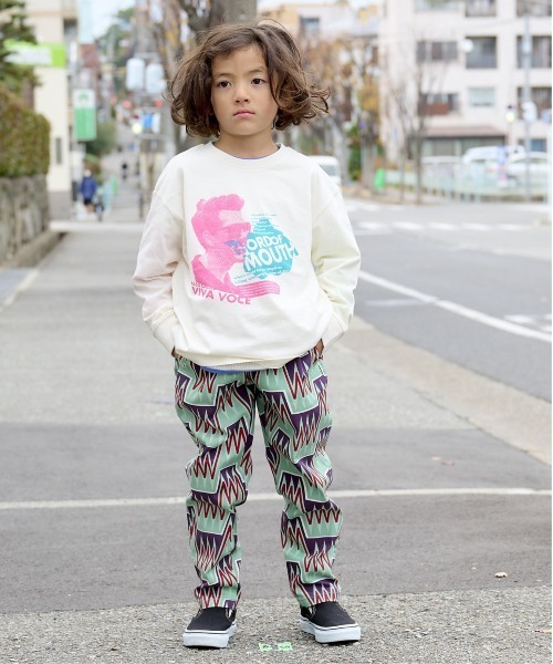 BIG FIELD（ビッグフィールド）の「シェフパンツ（80～150cm）（その他パンツ・キッズ・ブルー/チェック/ブルー系その他/ブラウン系その他/ベージュ系その他/ミント/オレンジ/パープル/ブラウン/ライトブルー/オフホワイト/ブラック・90/100/110/120/80/130/95/140/150）」の21枚目の写真