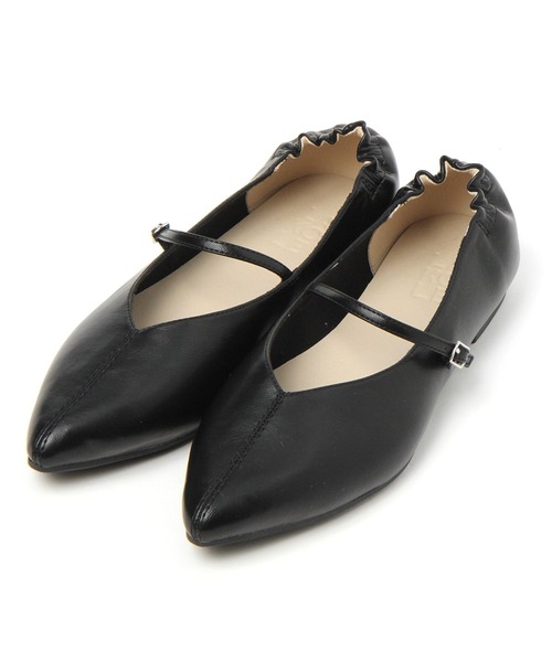 LAKOLE（ラコレ）の「【卒入式／オケージョンにも】ストラップギャザーパンプス / 996419（パンプス・レディース・ガンメタ/ブラック・LARGE/SMALL/MEDIUM）」の10枚目の写真