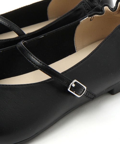 LAKOLE（ラコレ）の「【卒入式／オケージョンにも】ストラップギャザーパンプス / 996419（パンプス・レディース・ガンメタ/ブラック・LARGE/SMALL/MEDIUM）」の16枚目の写真