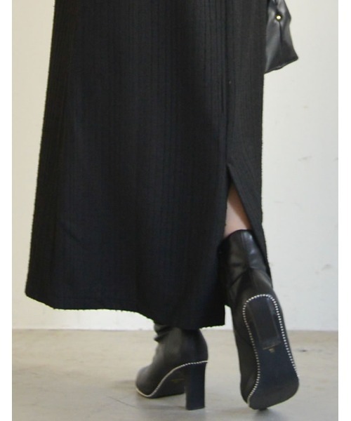 Re:EDIT（リエディ）の「[低身長サイズ有]カットツイードウエストベルト付きジャンパースカート（ジャンパースカート・レディース・ブラック/ブラック系その他・MEDIUM/LARGE/SHORT）」の15枚目の写真