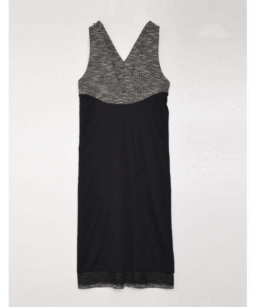 Re:EDIT（リエディ）の「[低身長サイズ有]カットツイードウエストベルト付きジャンパースカート（ジャンパースカート・レディース・ブラック/ブラック系その他・MEDIUM/LARGE/SHORT）」の8枚目の写真