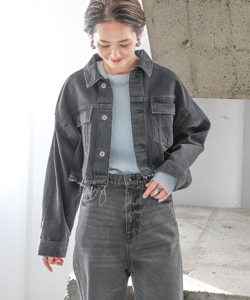 LEPSIM(レプシィム)の「マルチWAYデニムジャケット 987531(デニムジャケット・レディース・インディゴブルー/ブラック・FREE)」の8枚目の写真