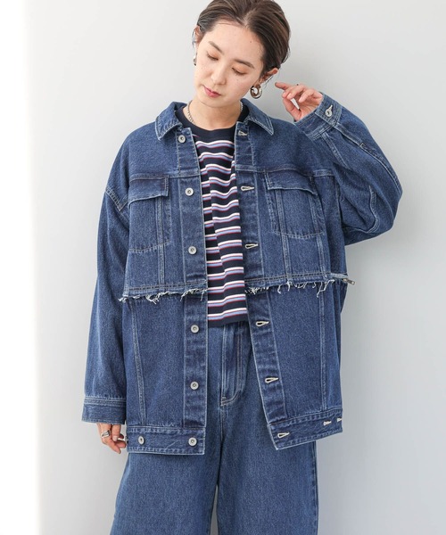 LEPSIM(レプシィム)の「マルチWAYデニムジャケット 987531(デニムジャケット・レディース・インディゴブルー/ブラック・FREE)」の19枚目の写真