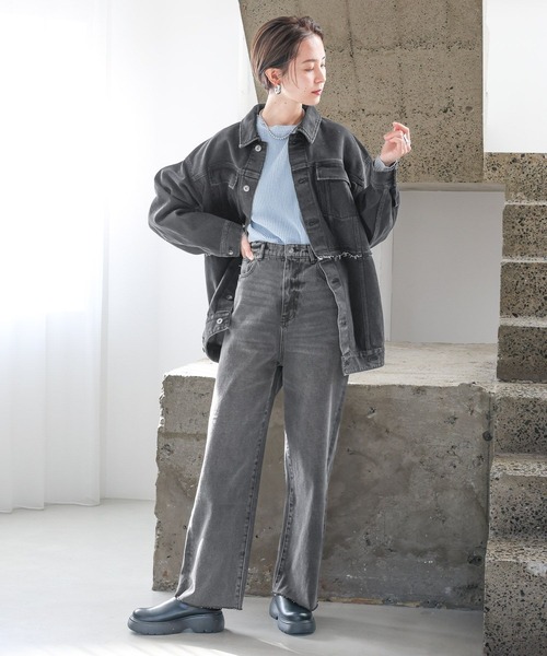 LEPSIM(レプシィム)の「マルチWAYデニムジャケット 987531(デニムジャケット・レディース・インディゴブルー/ブラック・FREE)」の11枚目の写真