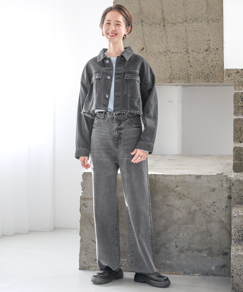 LEPSIM(レプシィム)の「マルチWAYデニムジャケット 987531(デニムジャケット・レディース・インディゴブルー/ブラック・FREE)」の14枚目の写真