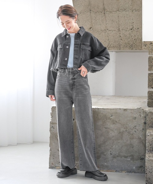 LEPSIM(レプシィム)の「マルチWAYデニムジャケット 987531(デニムジャケット・レディース・インディゴブルー/ブラック・FREE)」の15枚目の写真