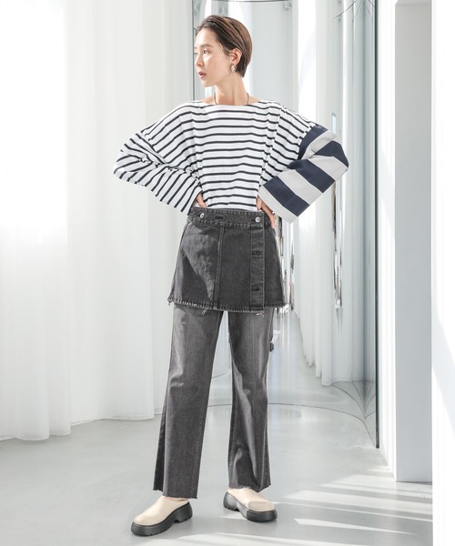 LEPSIM(レプシィム)の「マルチWAYデニムジャケット 987531(デニムジャケット・レディース・インディゴブルー/ブラック・FREE)」の16枚目の写真