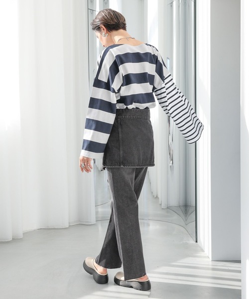 LEPSIM(レプシィム)の「マルチWAYデニムジャケット 987531(デニムジャケット・レディース・インディゴブルー/ブラック・FREE)」の17枚目の写真