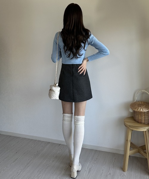 Silly(シリー)の「【着回し力抜群のアイテム】ノーカラーセットアップ(セットアップ・レディース・グレー/ブラック・MEDIUM/LARGE)」の22枚目の写真