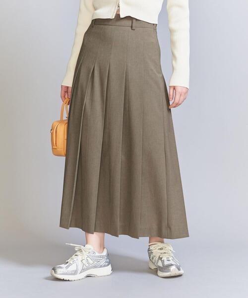 ユナイテッドアローズ　ワイドプリーツスカート BEAUTY&YOUTH UNITED ARROWS（ビューティーアンドユース