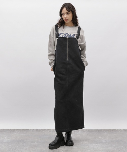 LAKOLE（ラコレ）の「デニムジャンスカ / 102219（ジャンパースカート・レディース・チャコール/ネイビー・SMALL/MEDIUM）」の3枚目の写真