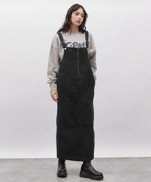 LAKOLE（ラコレ）の「デニムジャンスカ / 102219（ジャンパースカート・レディース・チャコール/ネイビー・SMALL/MEDIUM）」の4枚目の写真