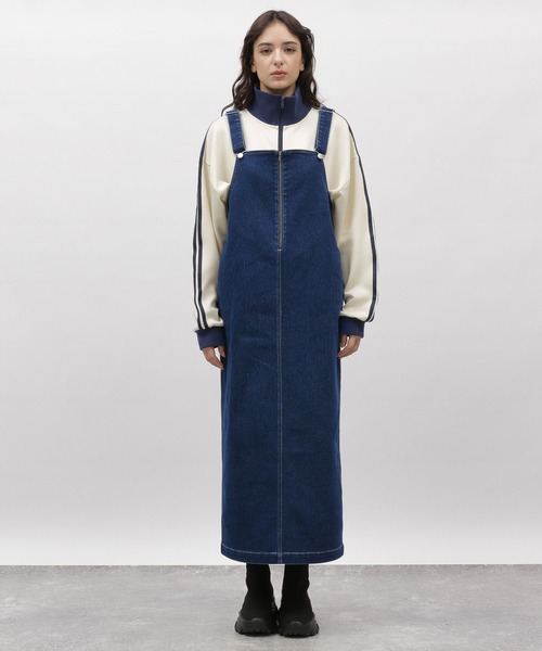 LAKOLE（ラコレ）の「デニムジャンスカ / 102219（ジャンパースカート・レディース・チャコール/ネイビー・SMALL/MEDIUM）」の10枚目の写真