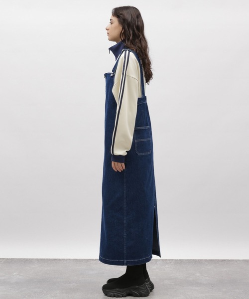 LAKOLE（ラコレ）の「デニムジャンスカ / 102219（ジャンパースカート・レディース・チャコール/ネイビー・SMALL/MEDIUM）」の11枚目の写真