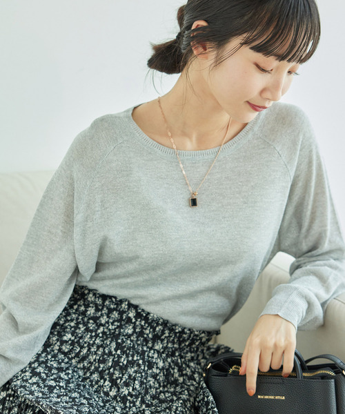 Jayro(ジャイロ)の「グログランプルオーバー(Tシャツ/カットソー・レディース・ラベンダー/グレー/ホワイト系その他・M)」の7枚目の写真