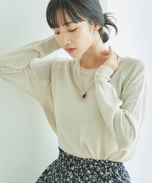 Jayro(ジャイロ)の「グログランプルオーバー(Tシャツ/カットソー・レディース・ラベンダー/グレー/ホワイト系その他・M)」の13枚目の写真