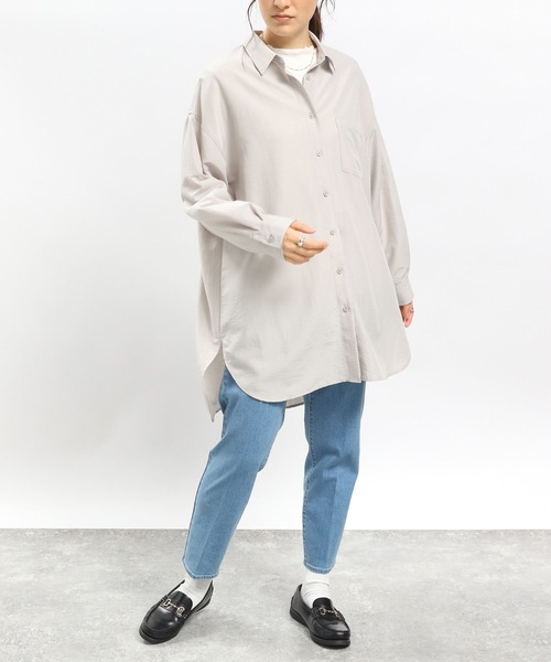 GLOBAL WORK Smile Seed Store（グローバルワーク スマイルシードストア）の「デニムスリムテーパードパンツ/977005（デニムパンツ・レディース・ブルー系その他3/ブラック/ブルー系その他5/アイボリー・SMALL/MEDIUM/X-LARGE/LARGE）」の11枚目の写真