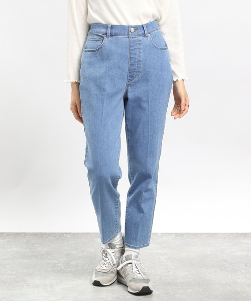 GLOBAL WORK Smile Seed Store（グローバルワーク スマイルシードストア）の「デニムスリムテーパードパンツ/977005（デニムパンツ・レディース・ブルー系その他3/ブラック/ブルー系その他5/アイボリー・SMALL/MEDIUM/X-LARGE/LARGE）」の13枚目の写真