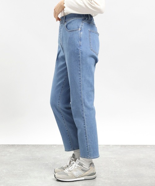 GLOBAL WORK Smile Seed Store（グローバルワーク スマイルシードストア）の「デニムスリムテーパードパンツ/977005（デニムパンツ・レディース・ブルー系その他3/ブラック/ブルー系その他5/アイボリー・SMALL/MEDIUM/X-LARGE/LARGE）」の14枚目の写真