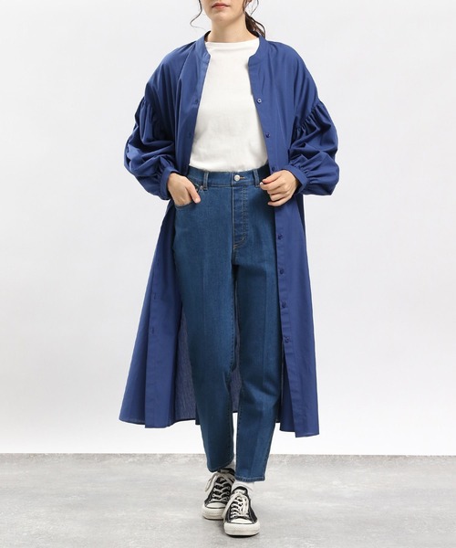 GLOBAL WORK Smile Seed Store（グローバルワーク スマイルシードストア）の「デニムスリムテーパードパンツ/977005（デニムパンツ・レディース・ブルー系その他3/ブラック/ブルー系その他5/アイボリー・SMALL/MEDIUM/X-LARGE/LARGE）」の17枚目の写真