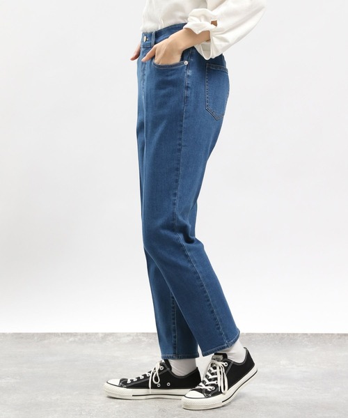 GLOBAL WORK Smile Seed Store（グローバルワーク スマイルシードストア）の「デニムスリムテーパードパンツ/977005（デニムパンツ・レディース・ブルー系その他3/ブラック/ブルー系その他5/アイボリー・SMALL/MEDIUM/X-LARGE/LARGE）」の20枚目の写真