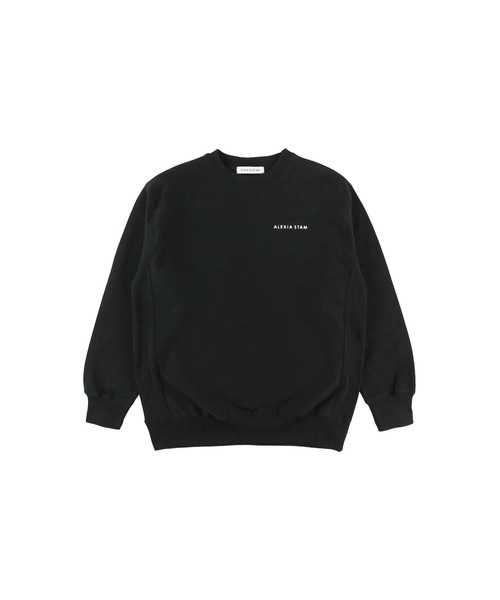 ALEXIA STAM（アリシアスタン）の「Logo Print Sweatshirt (Parasol) /[Parasol] スウェットシャツ（スウェット・レディース・ホワイト/ブラック・FREE）」の4枚目の写真