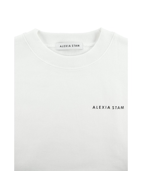 ALEXIA STAM（アリシアスタン）の「Logo Print Sweatshirt (Parasol) /[Parasol] スウェットシャツ（スウェット・レディース・ホワイト/ブラック・FREE）」の8枚目の写真
