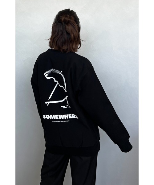 ALEXIA STAM（アリシアスタン）の「Logo Print Sweatshirt (Parasol) /[Parasol] スウェットシャツ（スウェット・レディース・ホワイト/ブラック・FREE）」の16枚目の写真