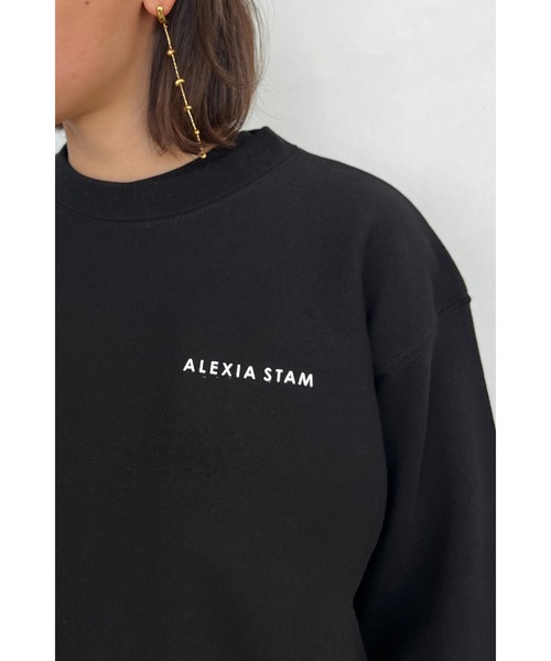 ALEXIA STAM（アリシアスタン）の「Logo Print Sweatshirt (Parasol) /[Parasol] スウェットシャツ（スウェット・レディース・ホワイト/ブラック・FREE）」の14枚目の写真
