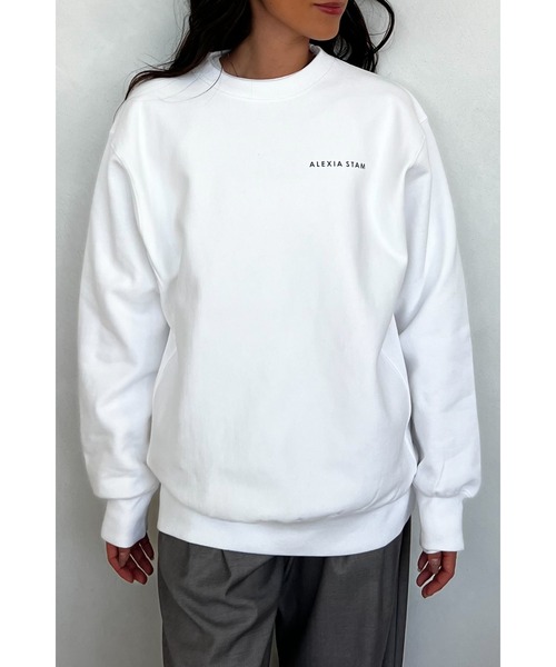 ALEXIA STAM（アリシアスタン）の「Logo Print Sweatshirt (Parasol) /[Parasol] スウェットシャツ（スウェット・レディース・ホワイト/ブラック・FREE）」の20枚目の写真