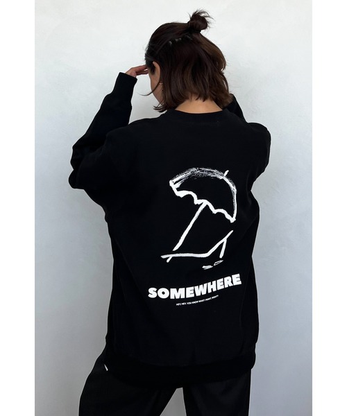 ALEXIA STAM（アリシアスタン）の「Logo Print Sweatshirt (Parasol) /[Parasol] スウェットシャツ（スウェット・レディース・ホワイト/ブラック・FREE）」の11枚目の写真
