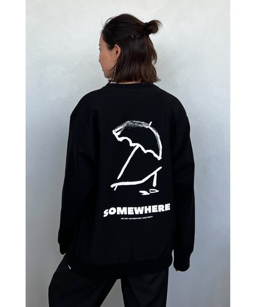 ALEXIA STAM（アリシアスタン）の「Logo Print Sweatshirt (Parasol) /[Parasol] スウェットシャツ（スウェット・レディース・ホワイト/ブラック・FREE）」の15枚目の写真
