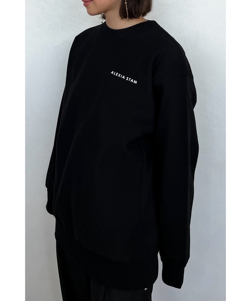 ALEXIA STAM（アリシアスタン）の「Logo Print Sweatshirt (Parasol) /[Parasol] スウェットシャツ（スウェット・レディース・ホワイト/ブラック・FREE）」の13枚目の写真