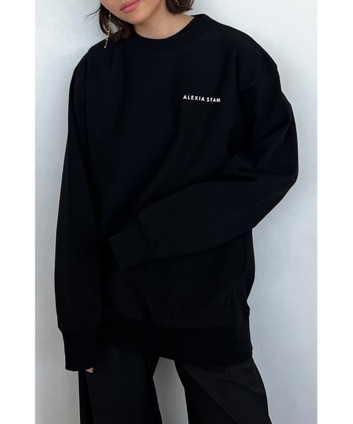 ALEXIA STAM（アリシアスタン）の「Logo Print Sweatshirt (Parasol) /[Parasol] スウェットシャツ（スウェット・レディース・ホワイト/ブラック・FREE）」の12枚目の写真