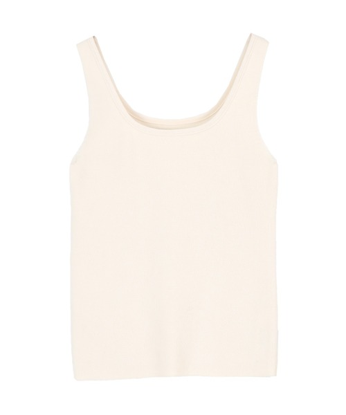 titivate（ティティベイト）の「ベーシックニットタンクトップ（タンクトップ・レディース・グレイッシュベージュ/アイボリー/ブラック/ネイビー/ブルー/ライトグレー/レッド・L/M/S）」の8枚目の写真