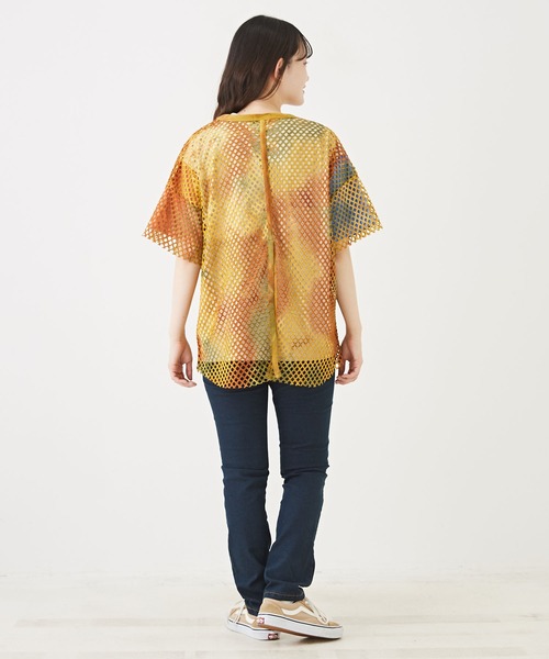 CUBE SUGAR（キューブシュガー）の「WEB限定ストレッチデニムリラックススリムパンツ（その他パンツ・レディース・インディゴブルー/ライトブルー/ワンウォッシュ・LL/L/M）」の8枚目の写真